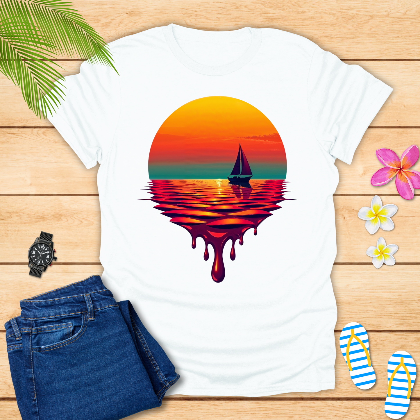 Ocean Embraces Sunset T-Shirt