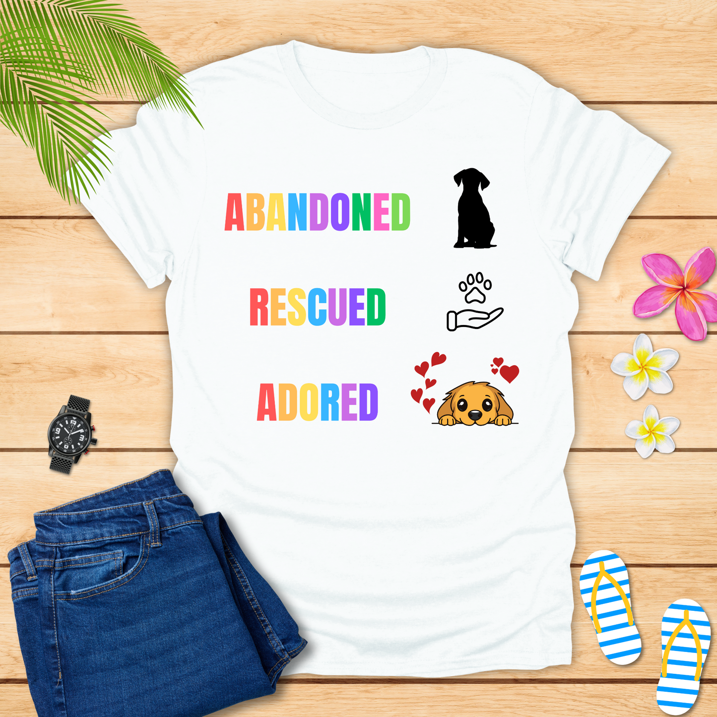 Abandoned..Rescued..Adored T-Shirt