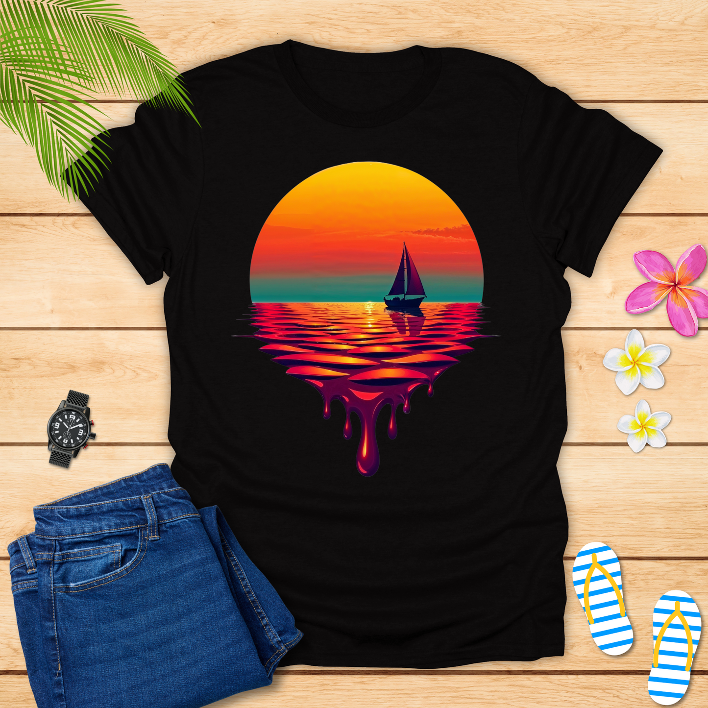 Ocean Embraces Sunset T-Shirt