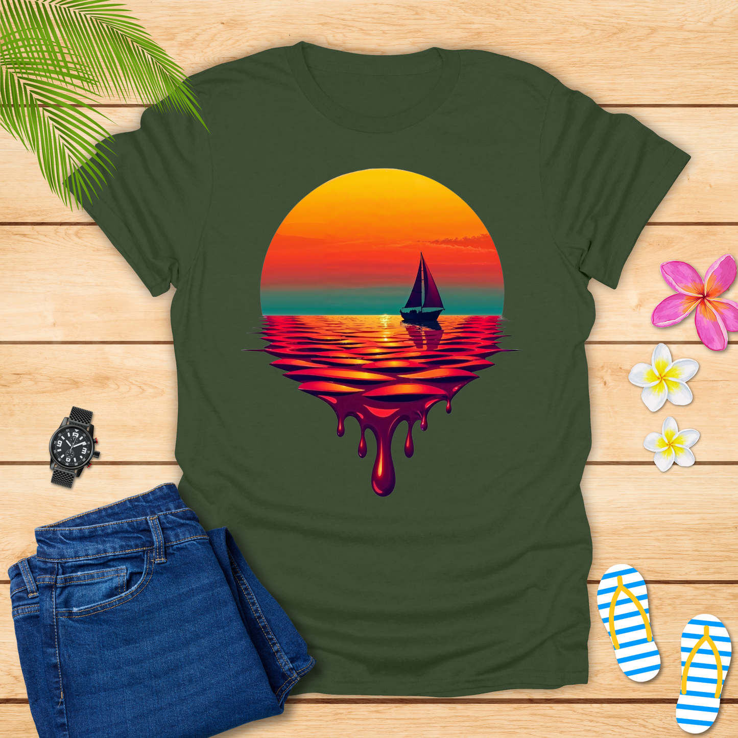 Ocean Embraces Sunset T-Shirt