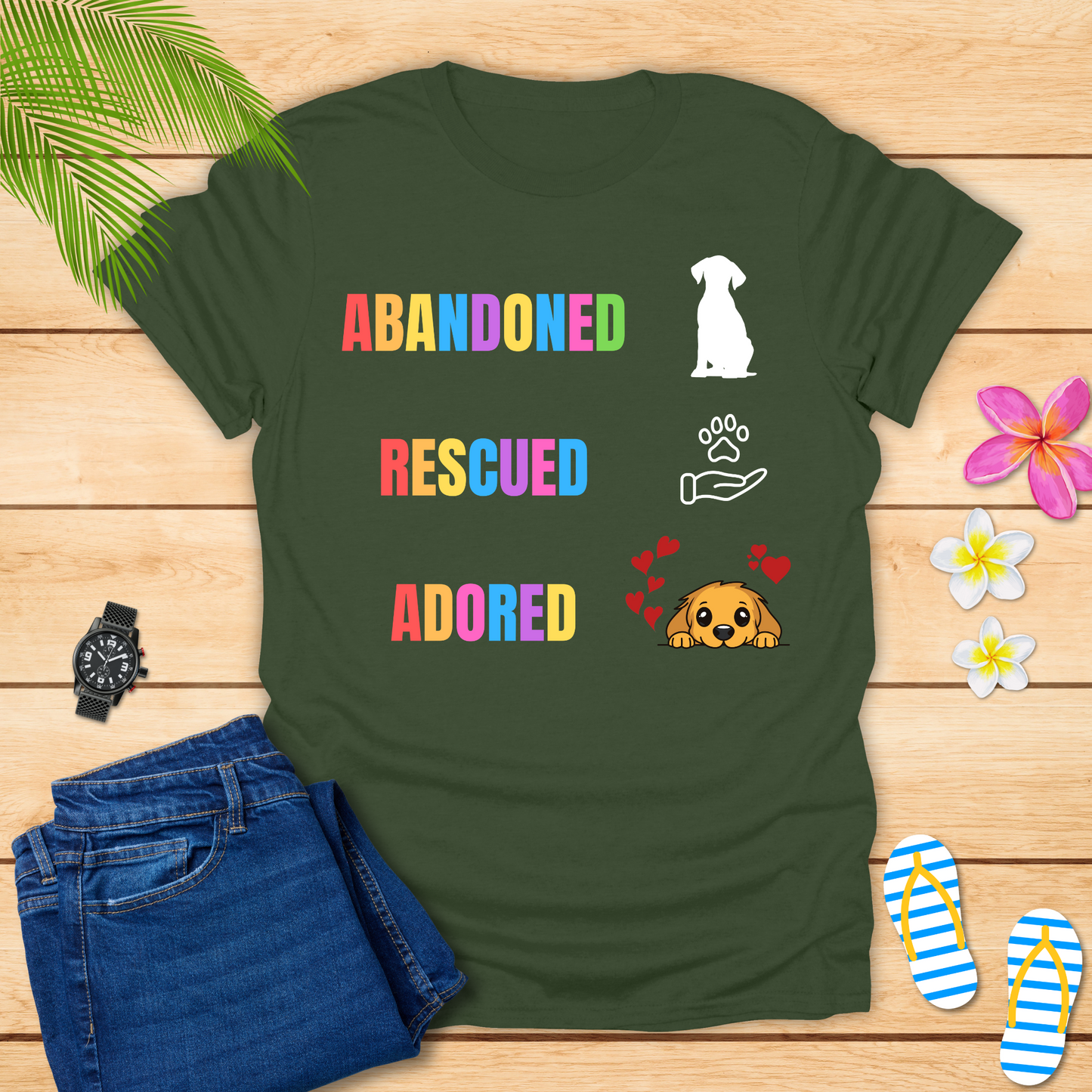 Abandoned..Rescued..Adored T-Shirt