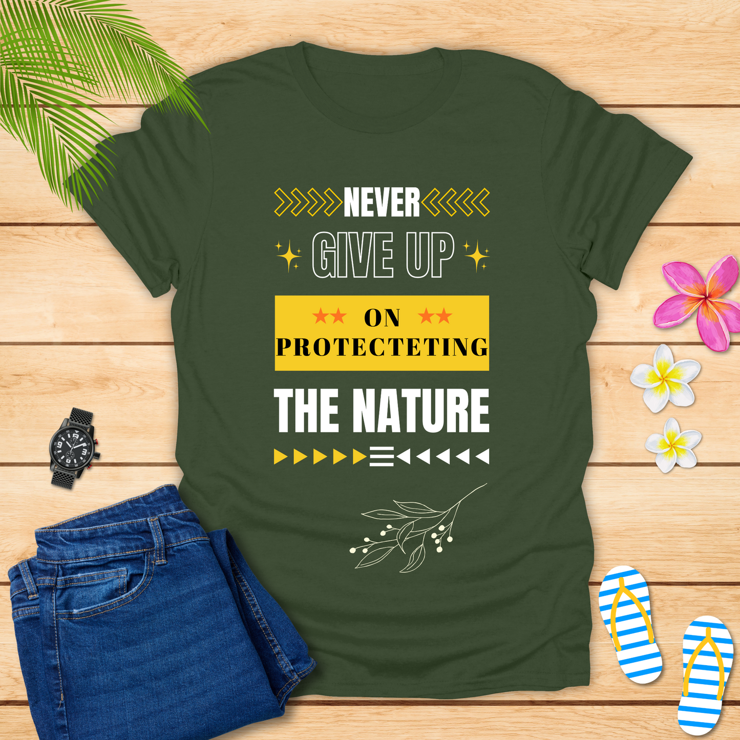 Never Give Up T-Shirt