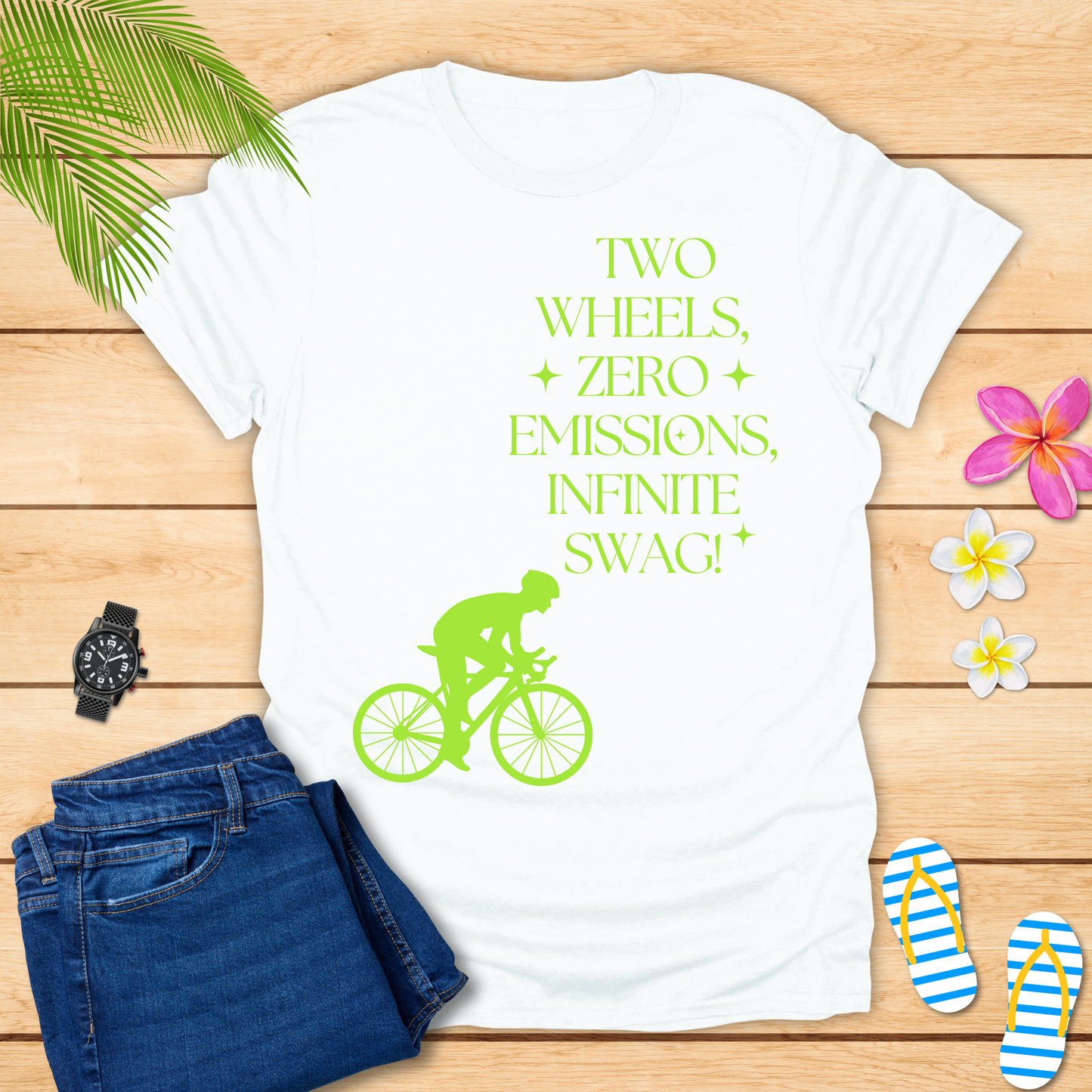 Two Wheels Zero Emission T-Shirt