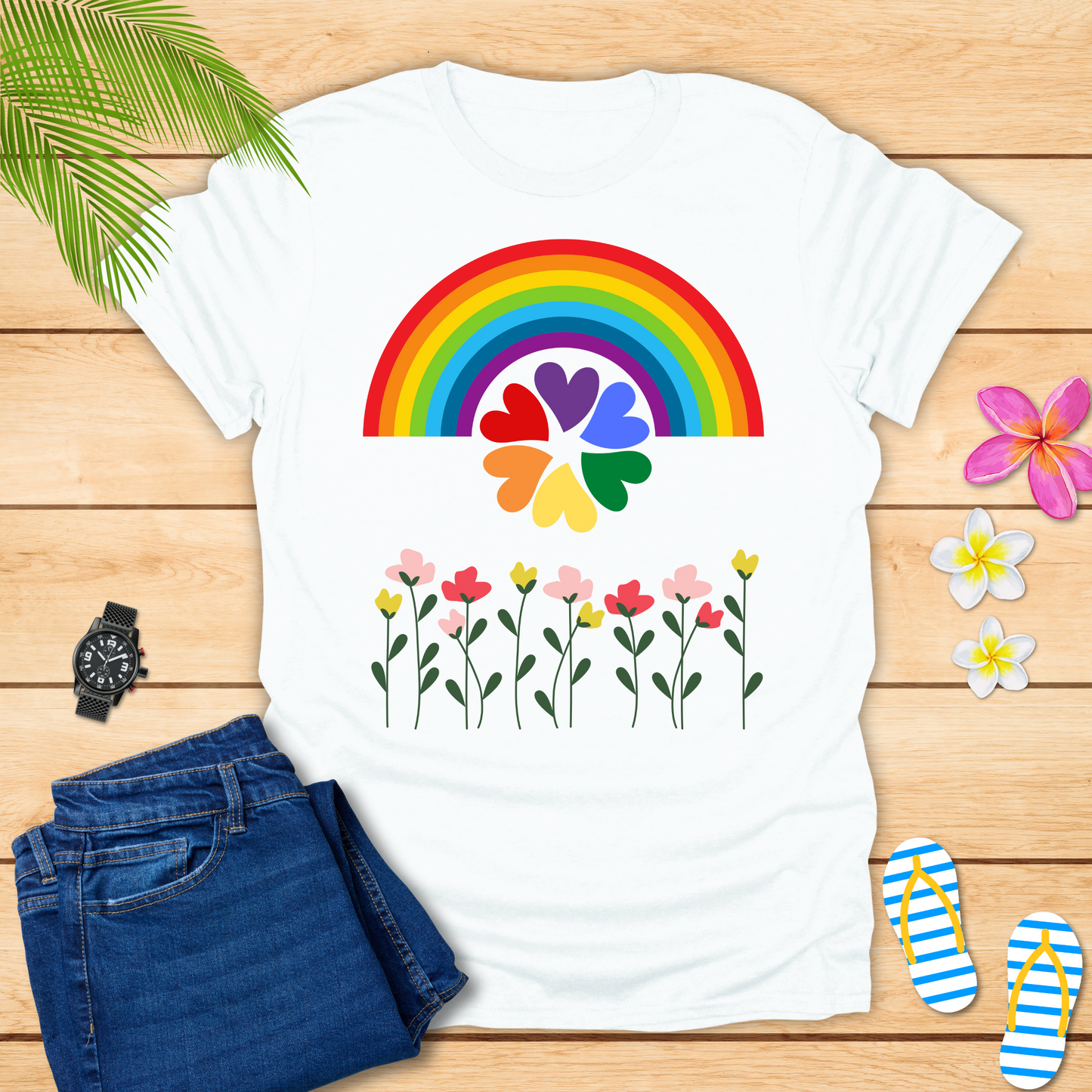 Petals With Rainbow T-Shirt