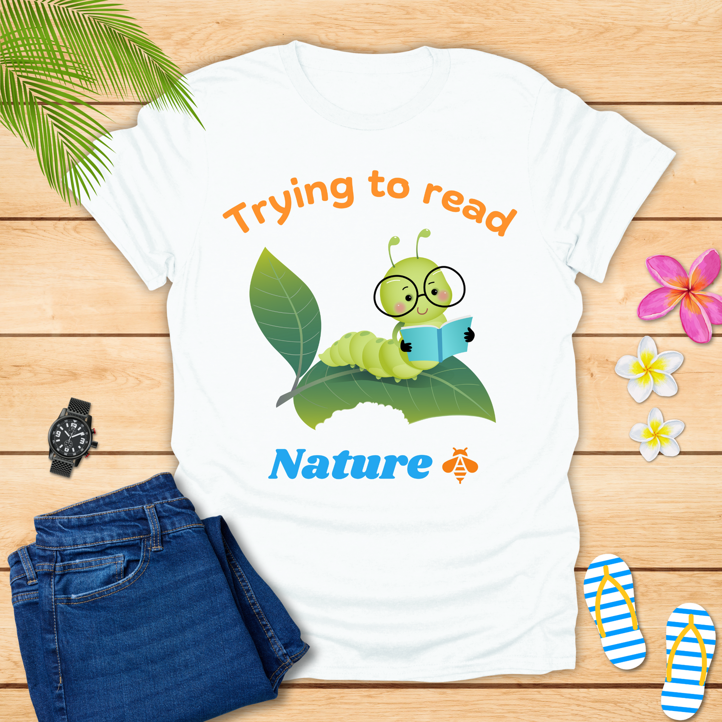 Trying To Read Nature T-Shirt