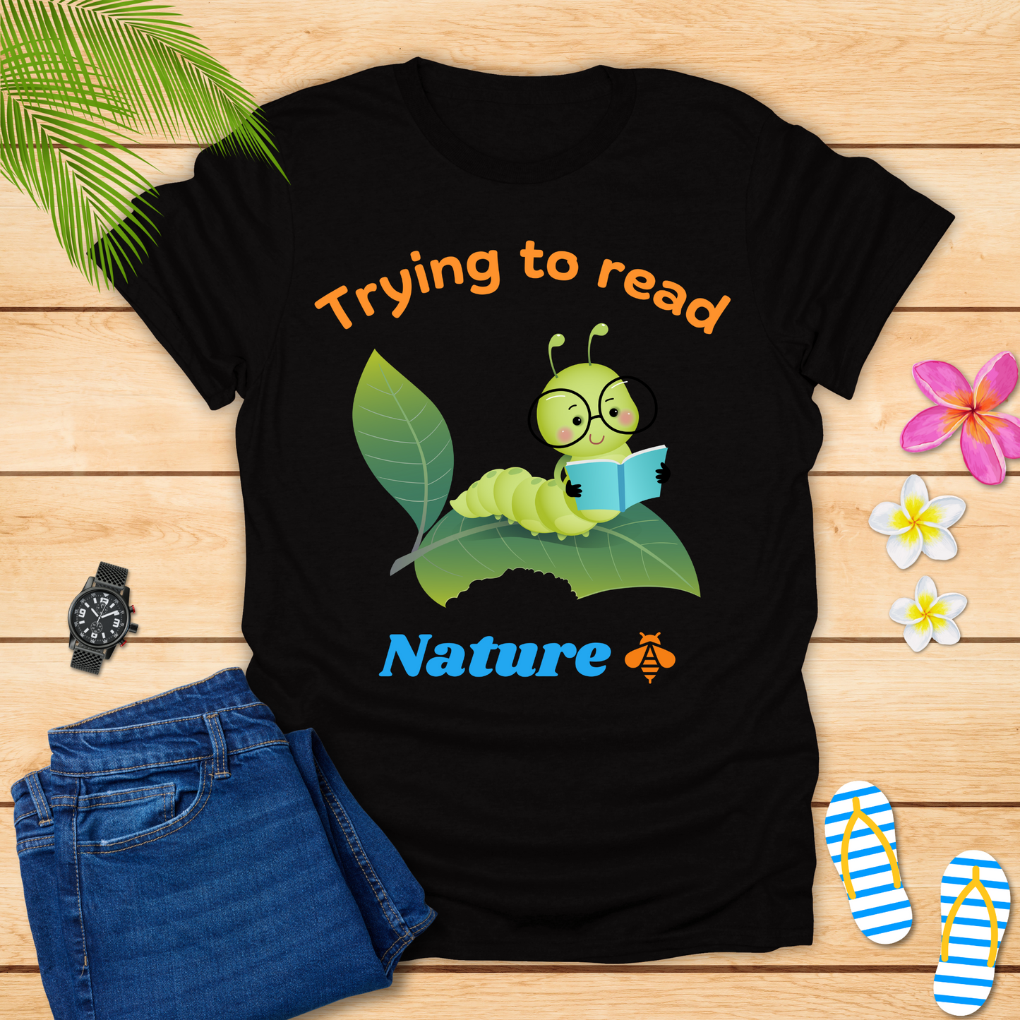 Trying To Read Nature T-Shirt
