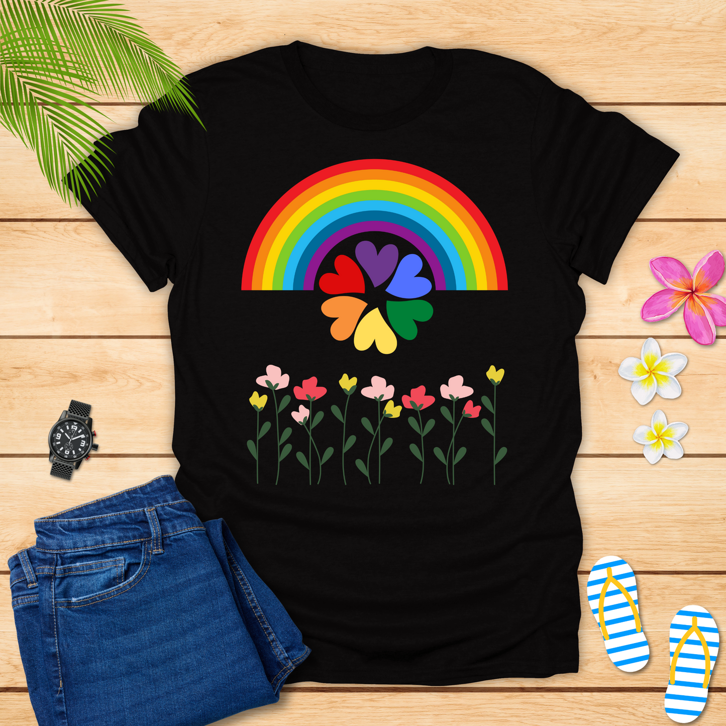 Petals With Rainbow T-Shirt
