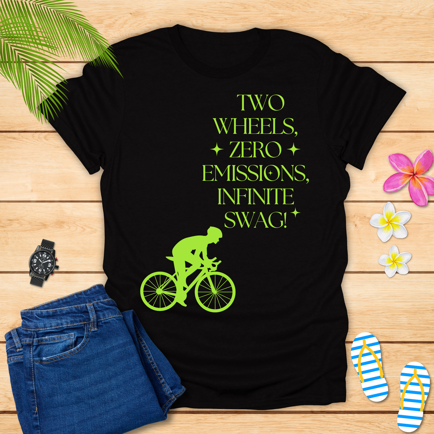 Two Wheels Zero Emission T-Shirt