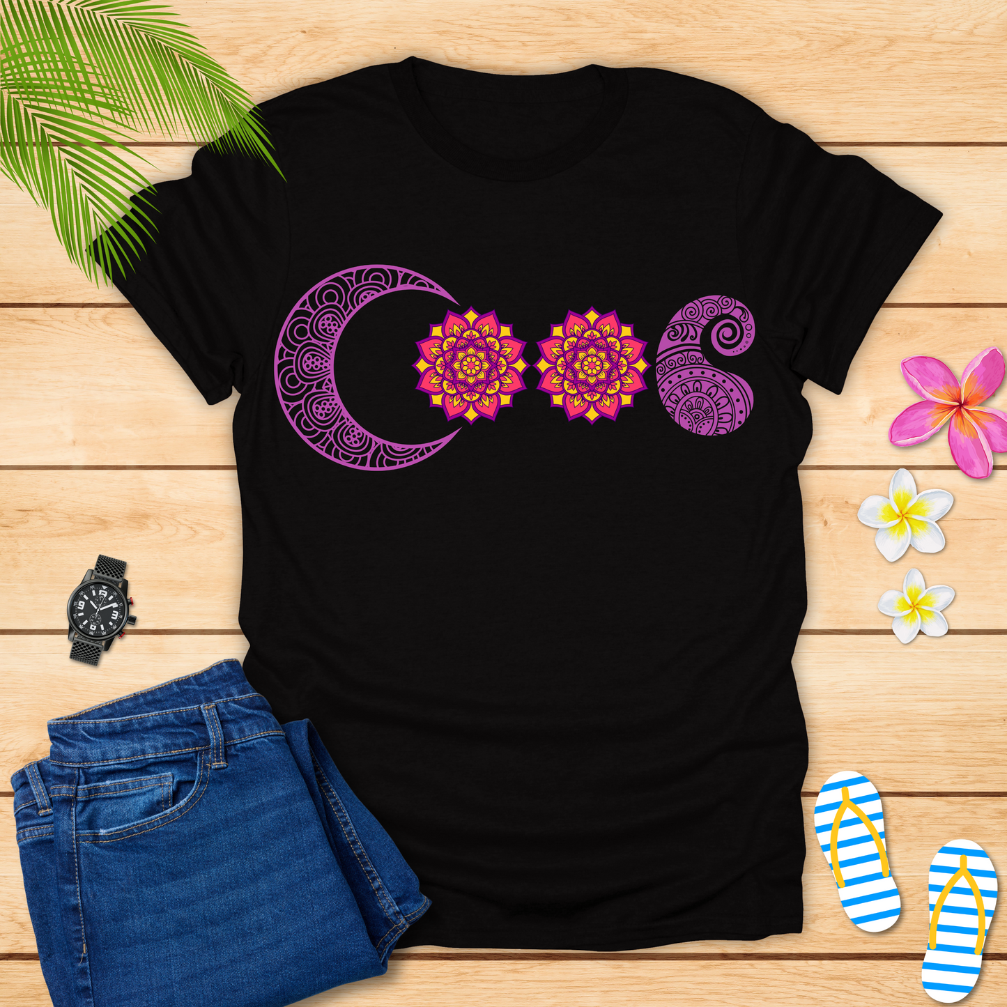 Cool Mandala Design T-Shirt