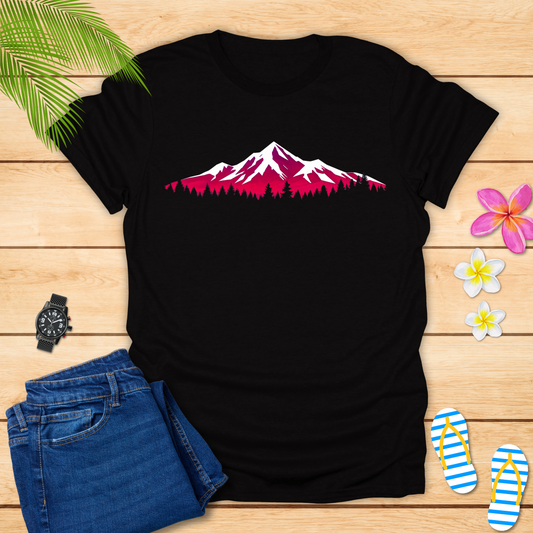 Mountain Burning Red T-Shirt