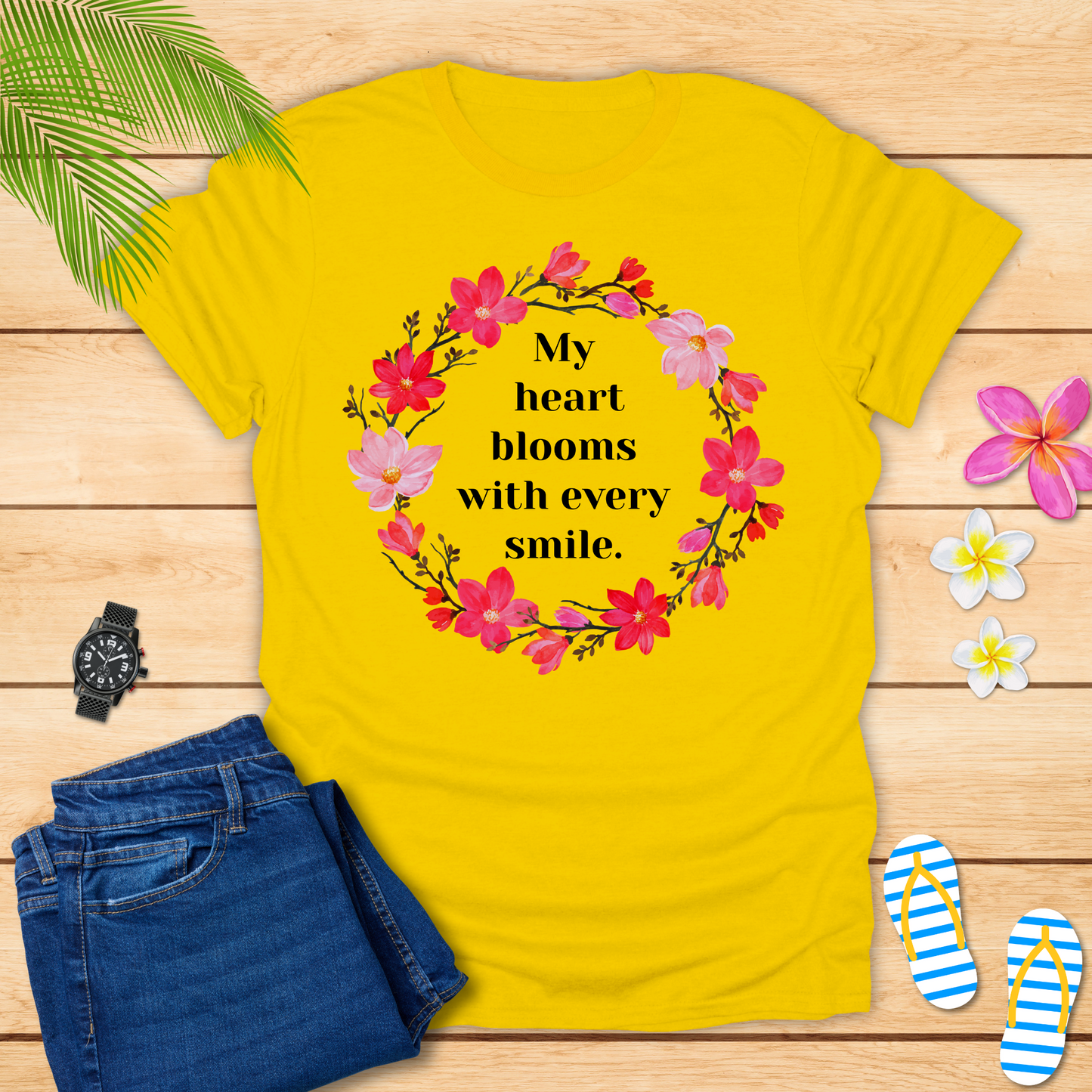 My Heart Blooms With Every Smile T-Shirt