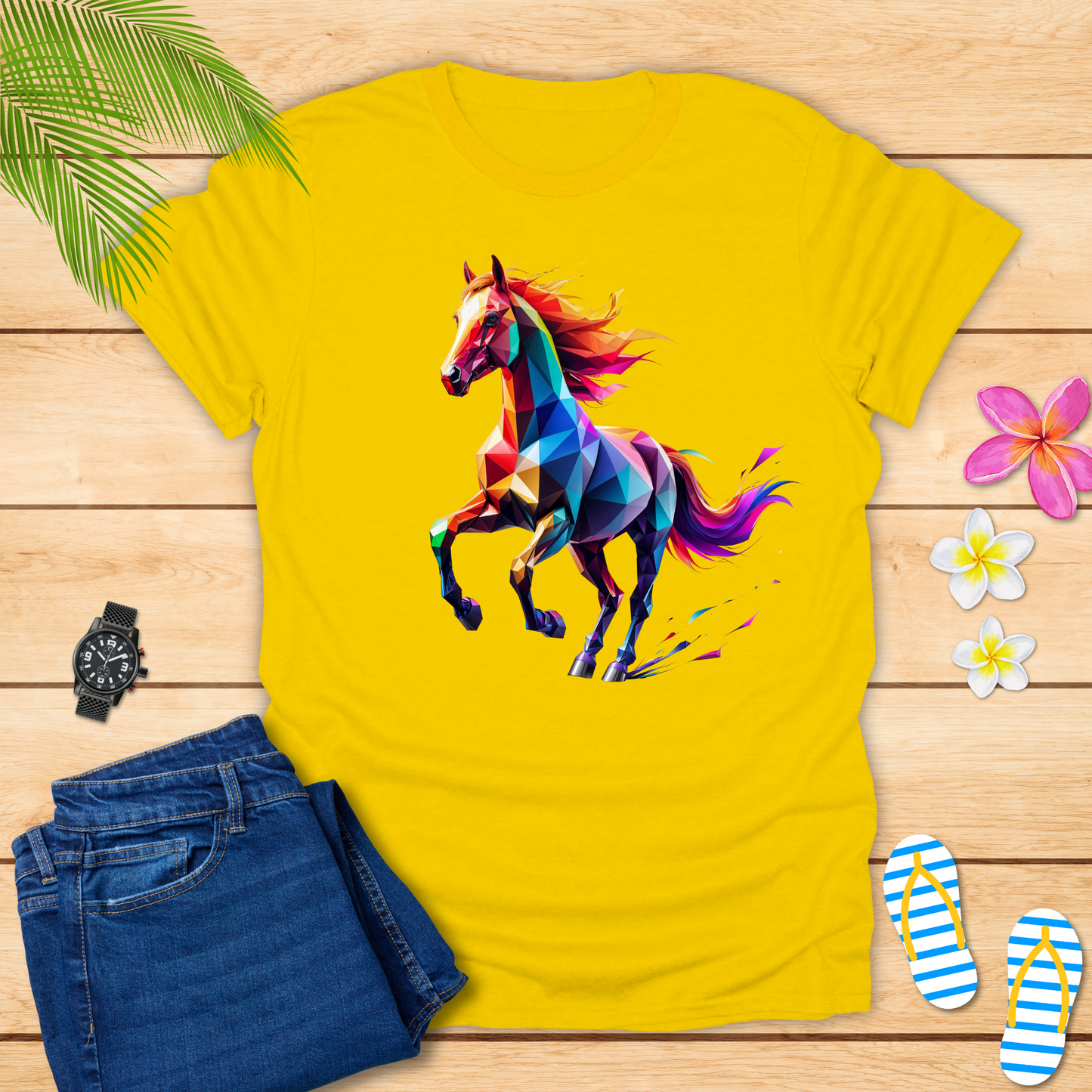 Colorful 3-D Horse T-Shirt