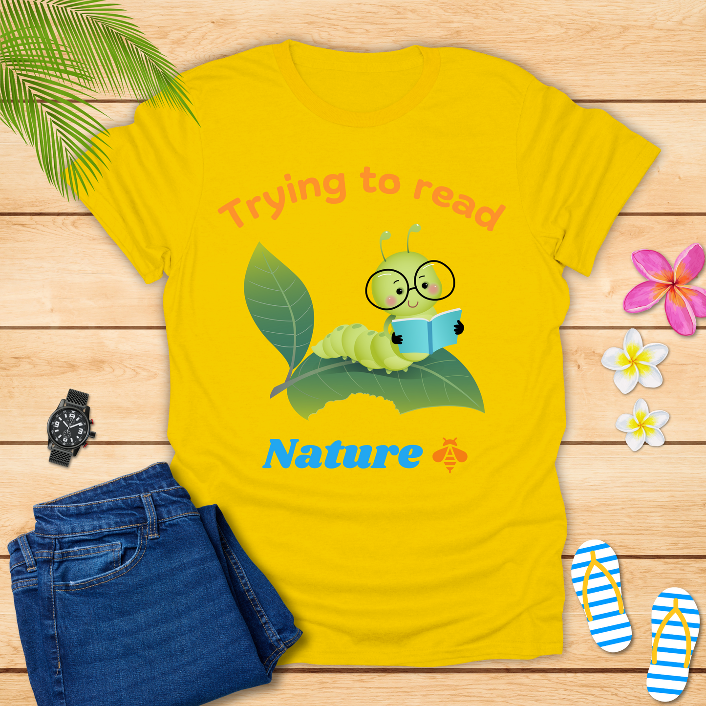 Trying To Read Nature T-Shirt