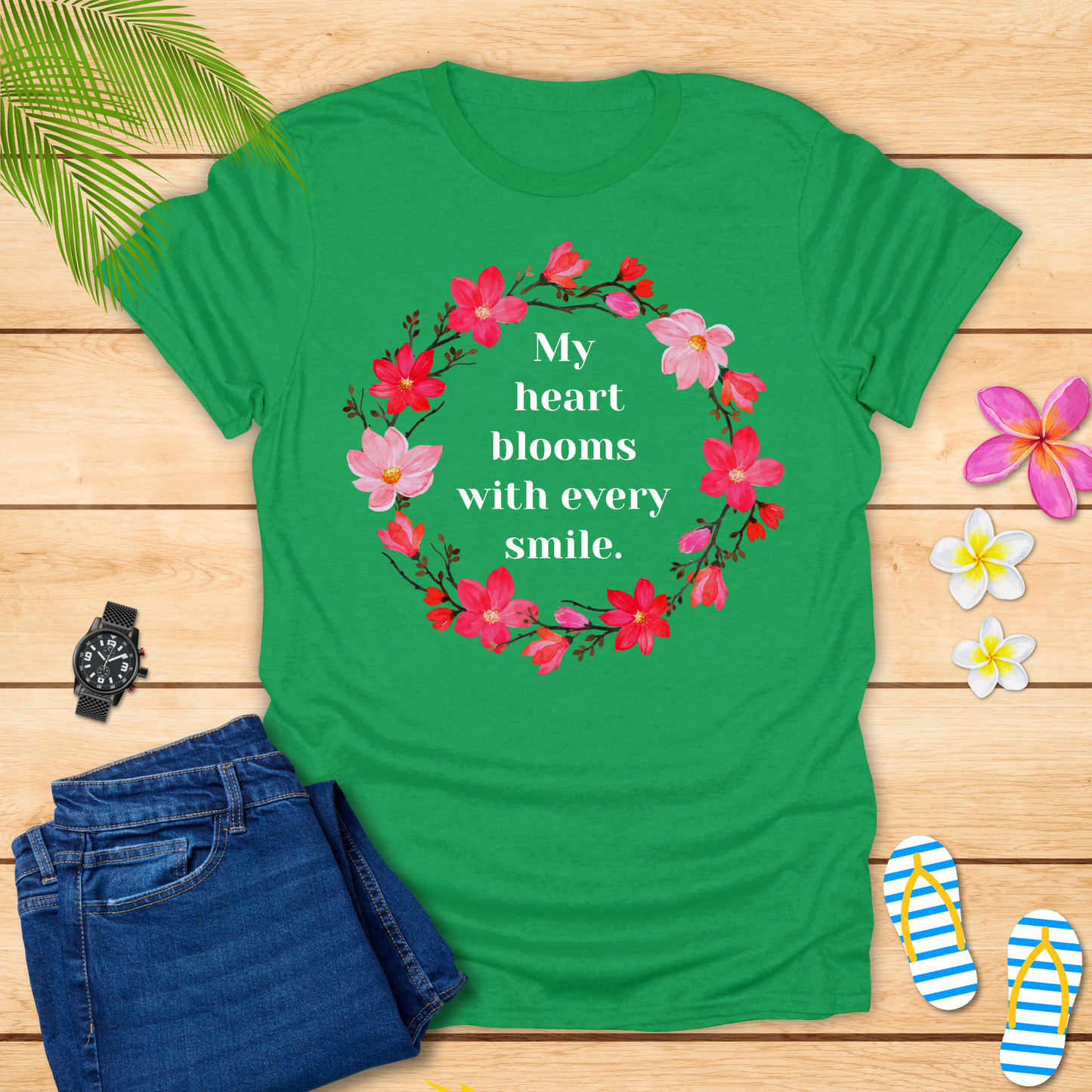 My Heart Blooms With Every Smile T-Shirt