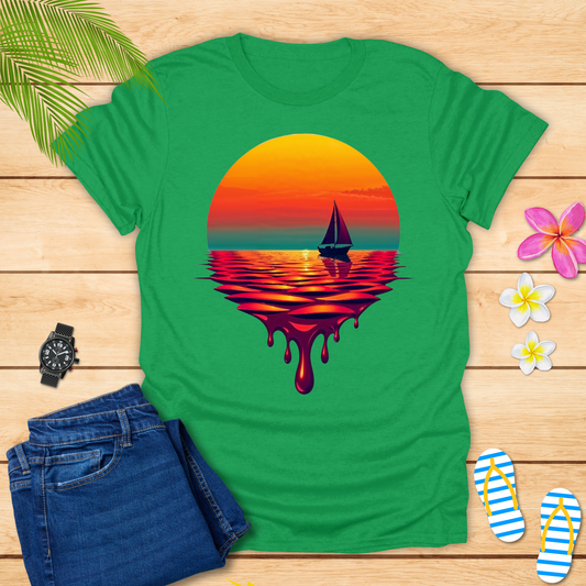 Ocean Embraces Sunset T-Shirt