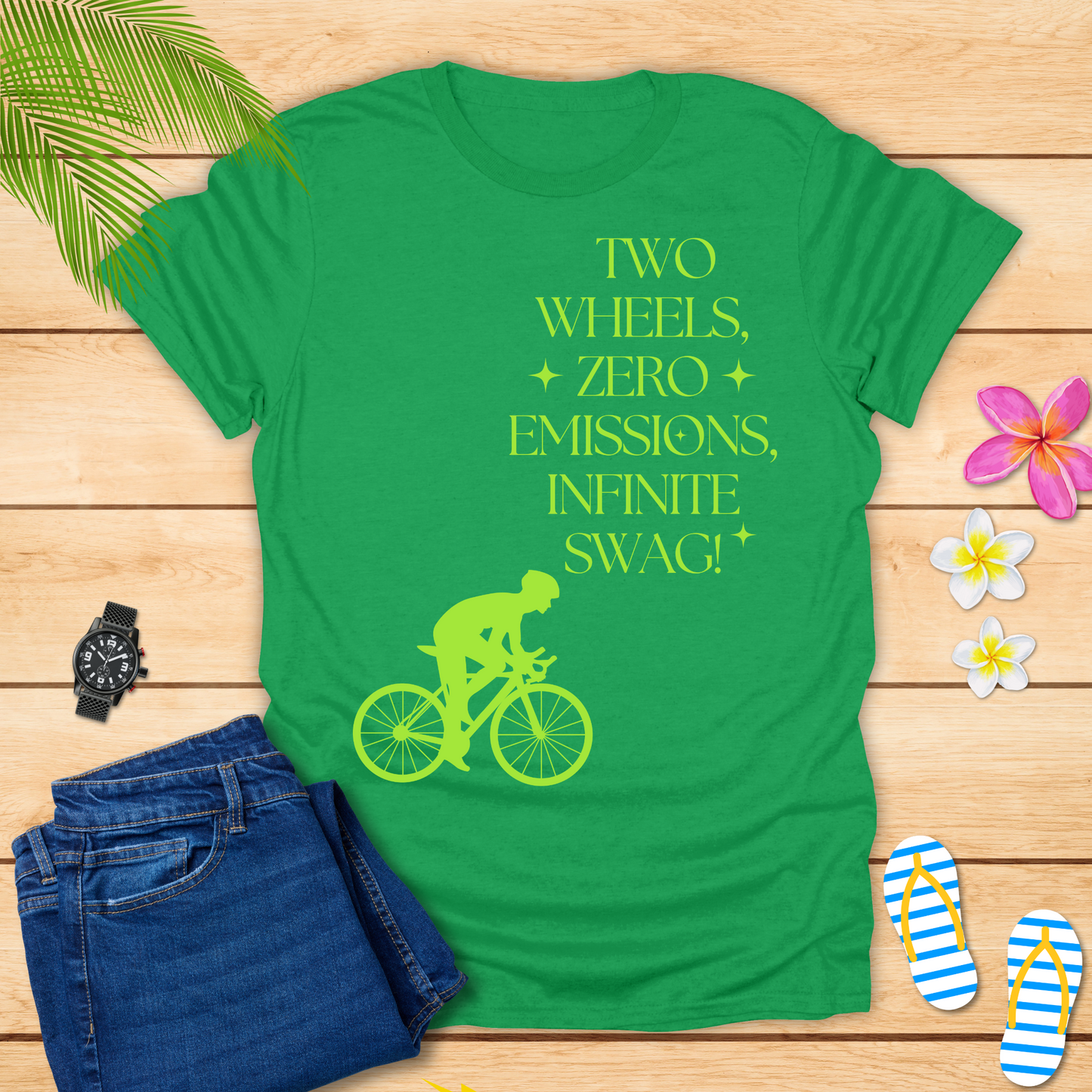Two Wheels Zero Emission T-Shirt