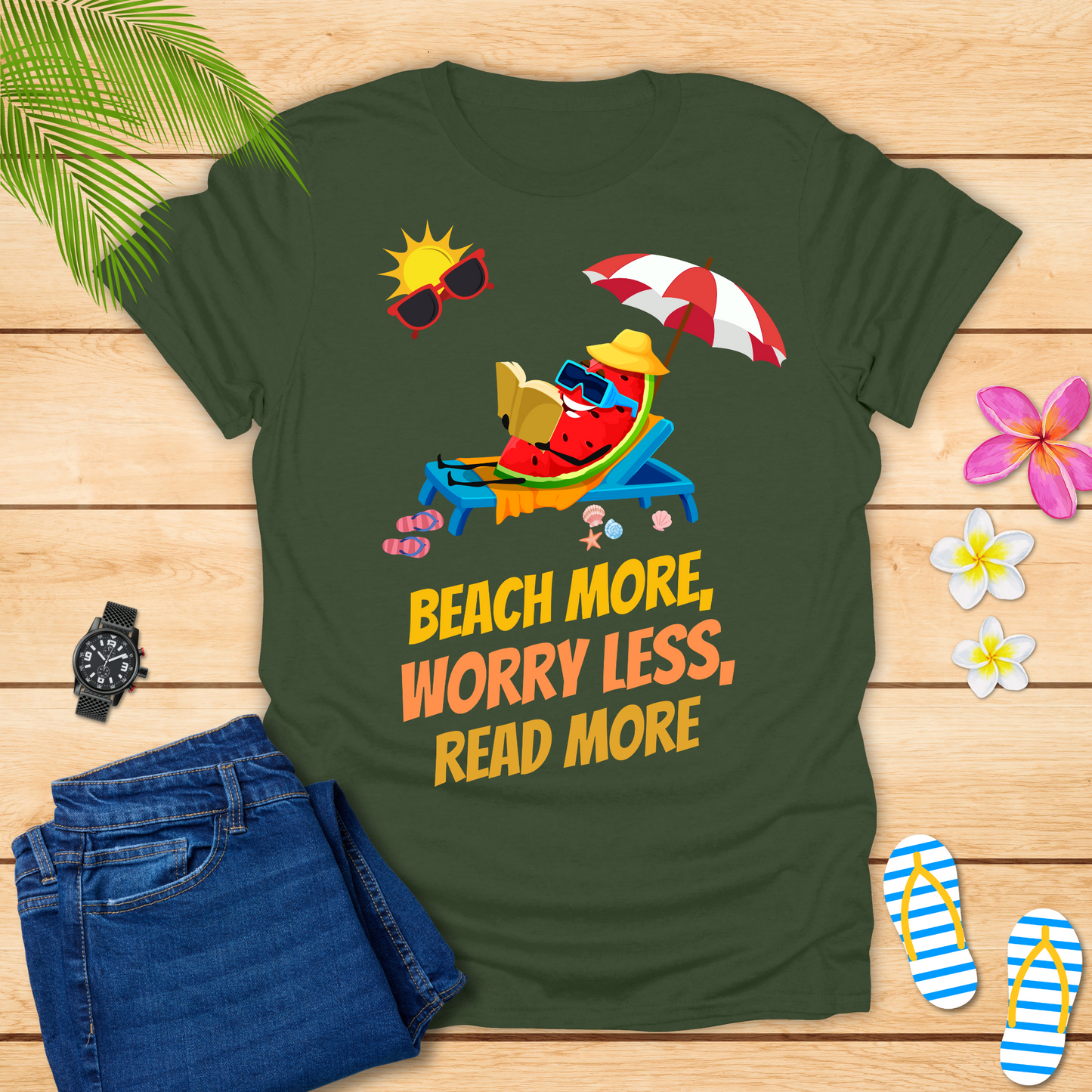 Beach More Worry Less T-Shirt