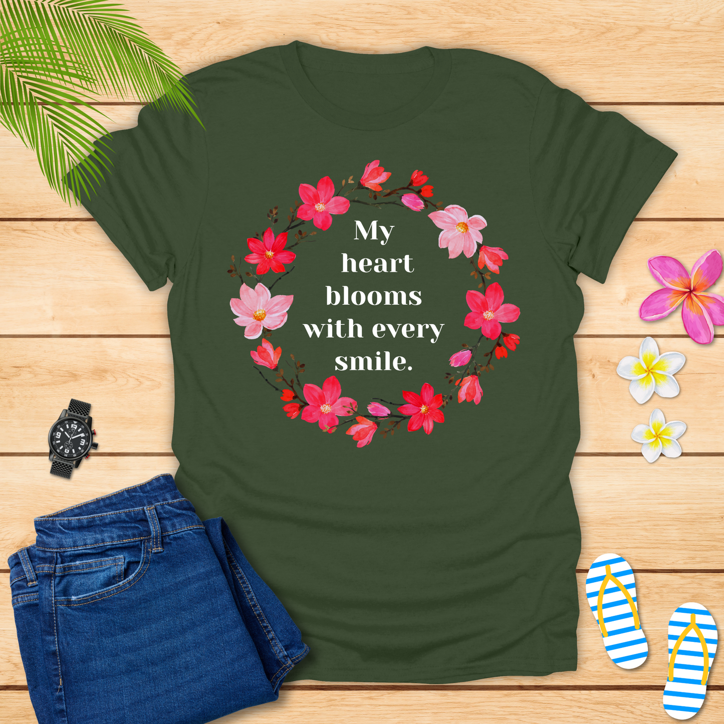 My Heart Blooms With Every Smile T-Shirt