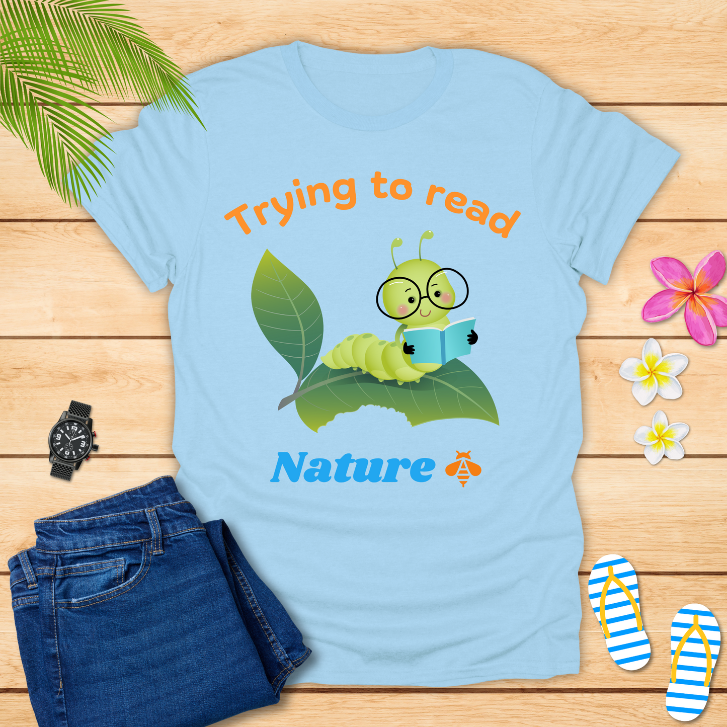 Trying To Read Nature T-Shirt
