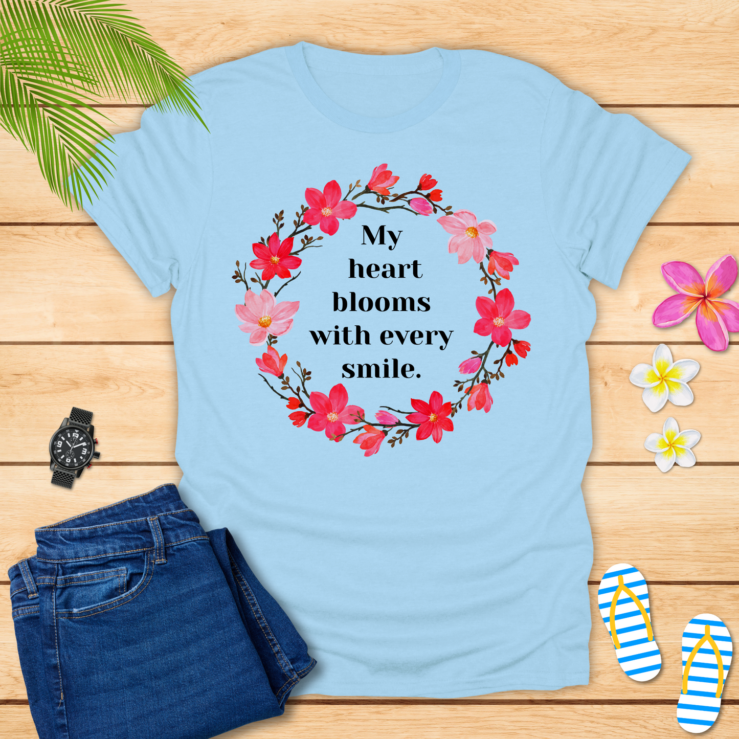 My Heart Blooms With Every Smile T-Shirt