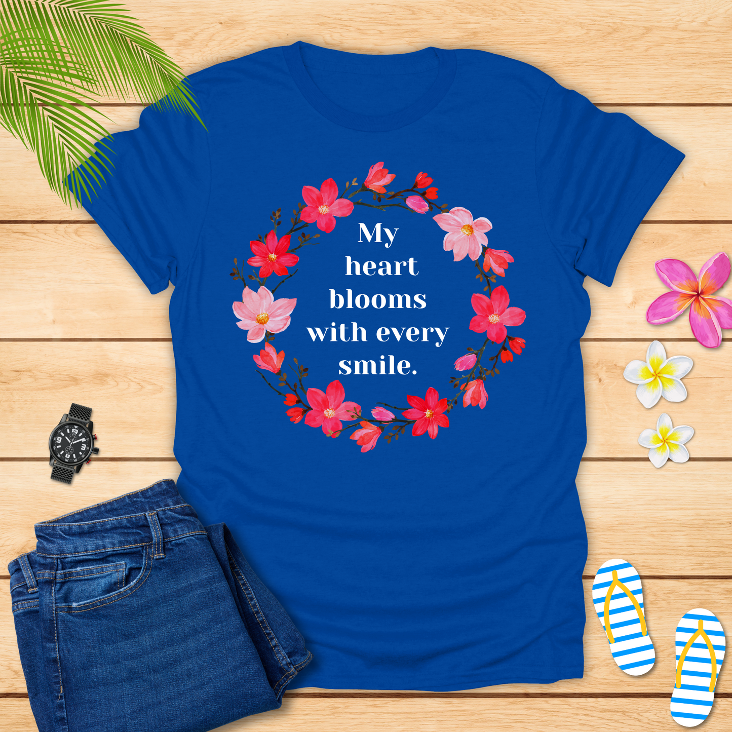 My Heart Blooms With Every Smile T-Shirt