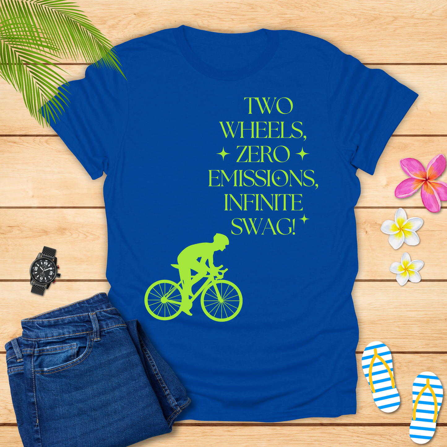 Two Wheels Zero Emission T-Shirt