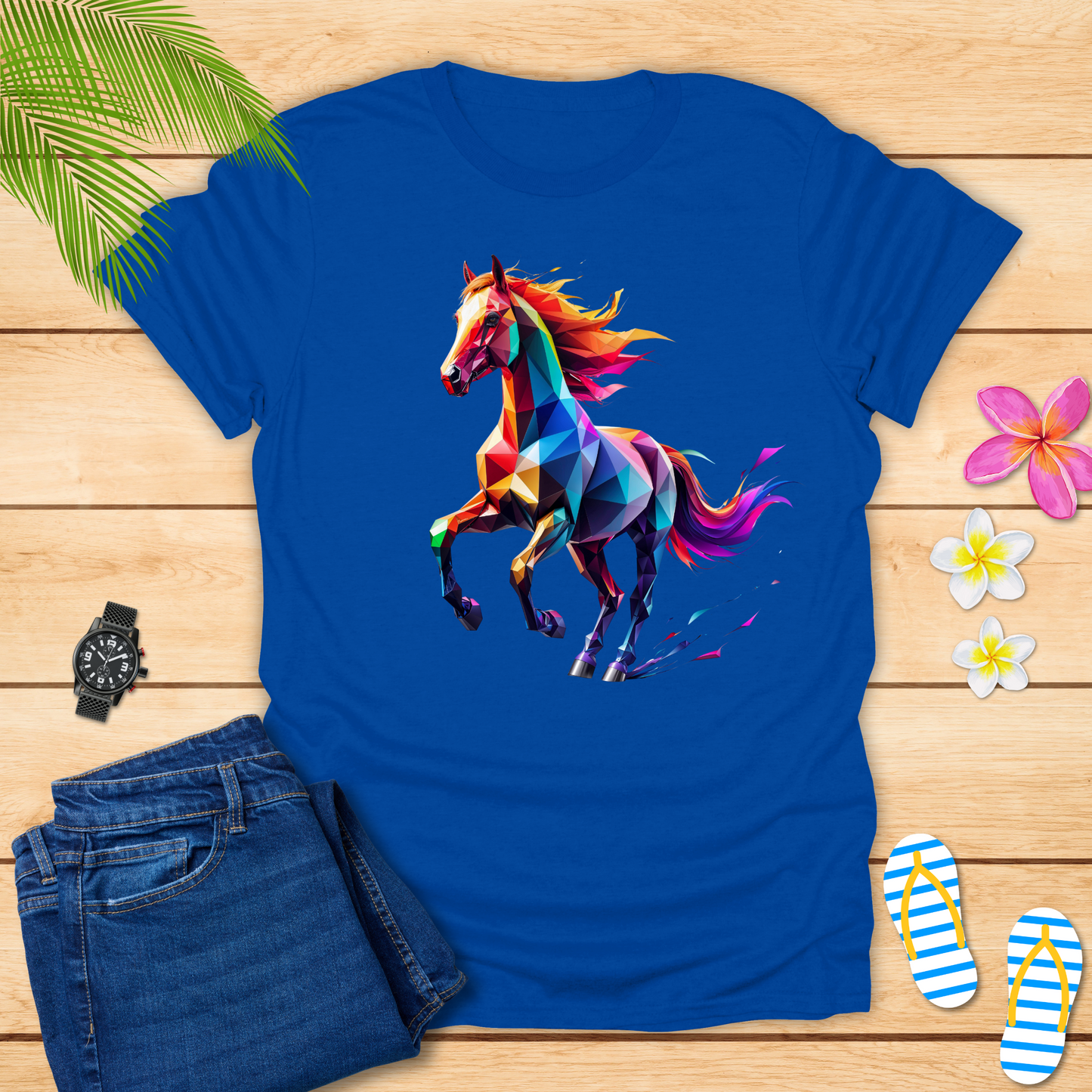 Colorful 3-D Horse T-Shirt