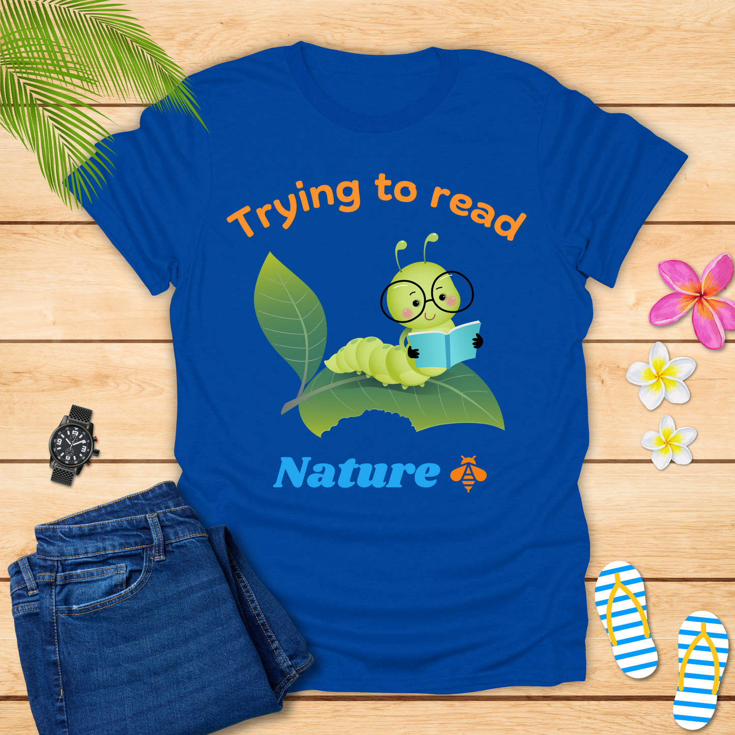 Trying To Read Nature T-Shirt
