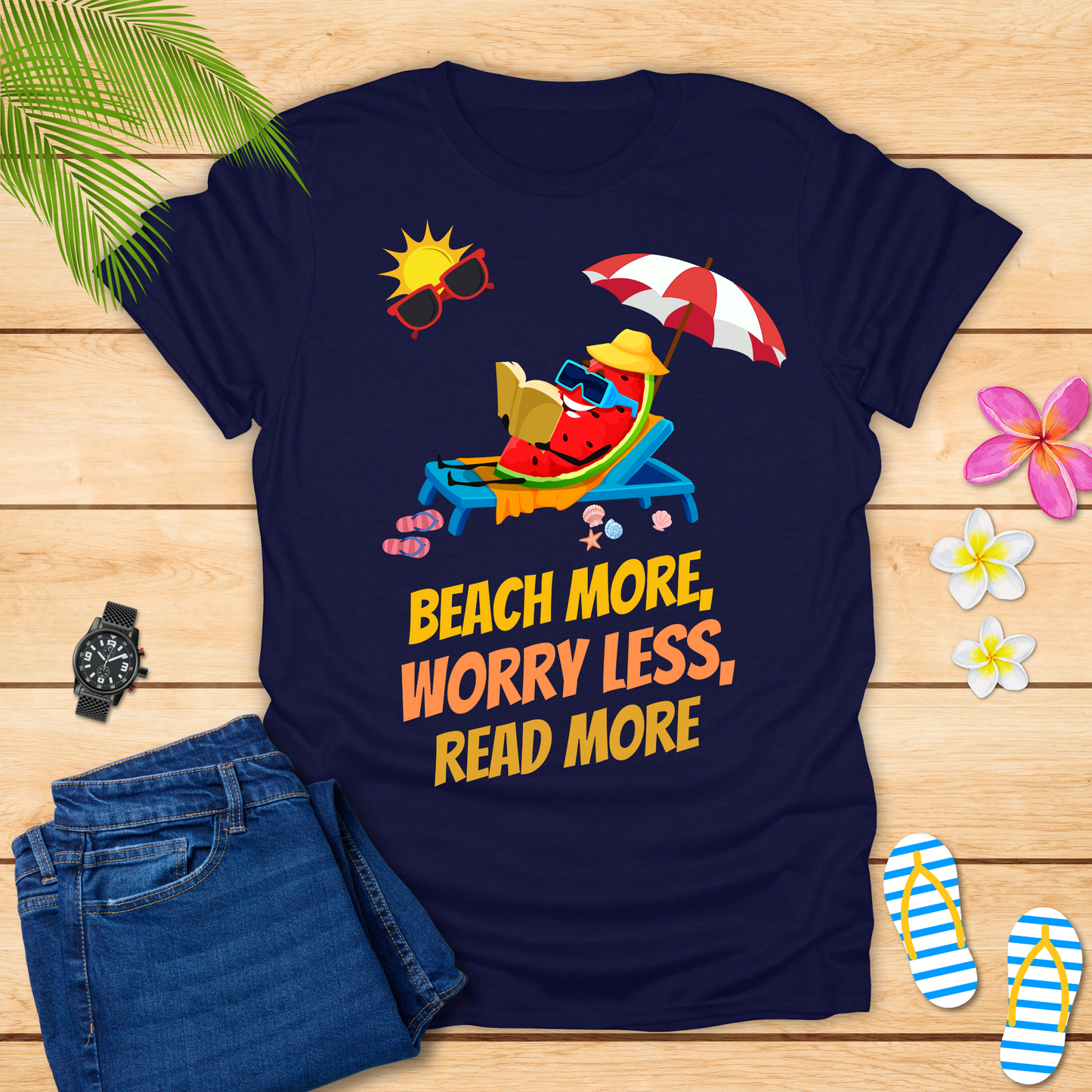 Beach More Worry Less T-Shirt